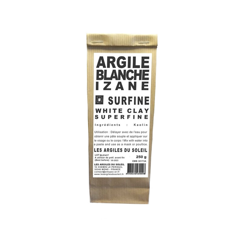 Argile blanche kaolin Izane